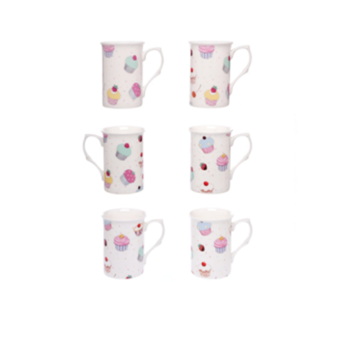 Cupcake Chintz Mugs