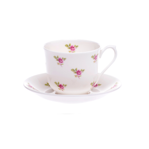 Dot Rose Cup & Saucer