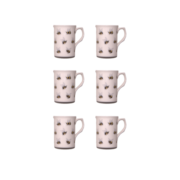 Bone China Bees Mugs