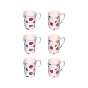 Bone China Polka Dot Mugs